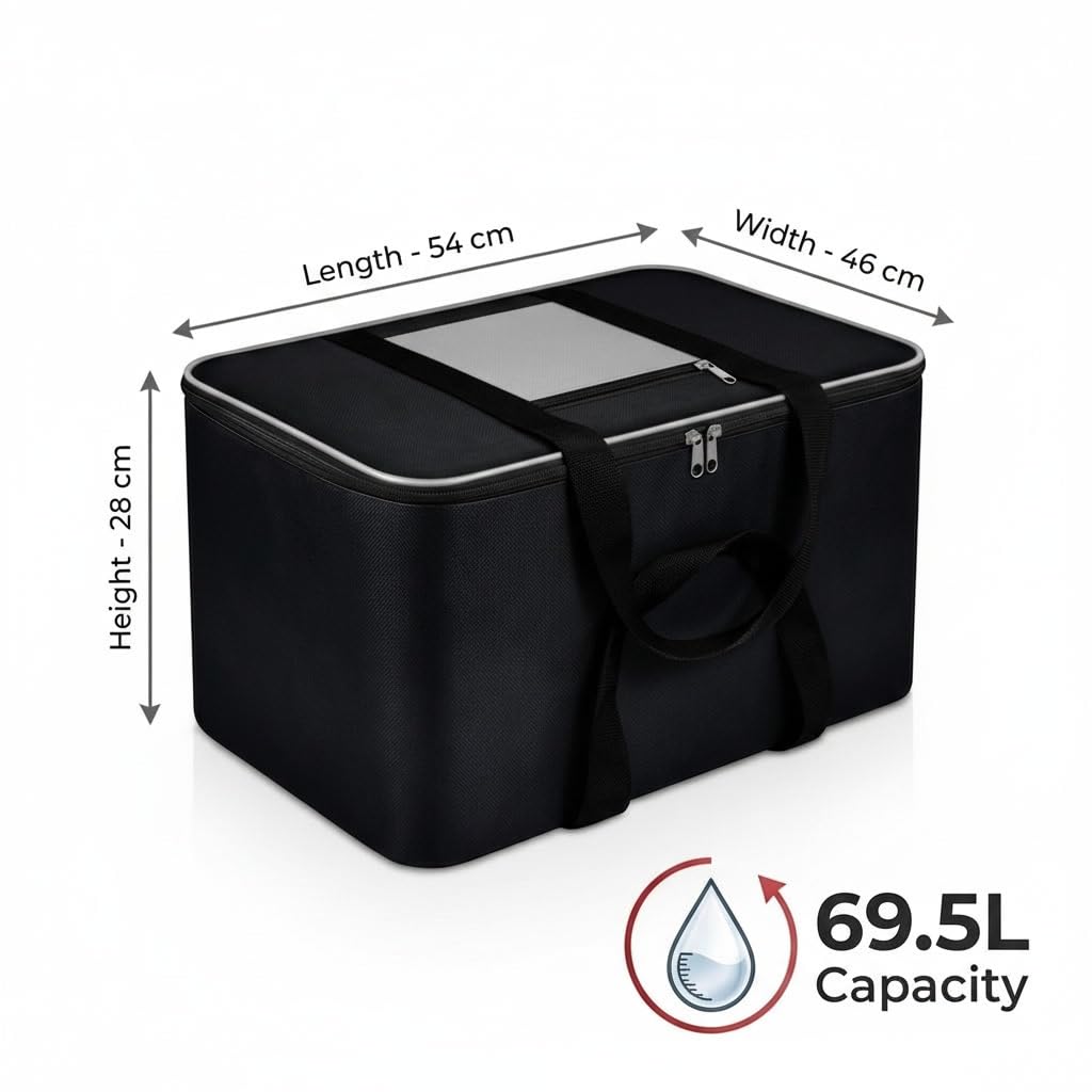 69.5L Under Bed Storage Bag, (54 x 46 x 28 cm), 140 GSMBest Amazon Deals