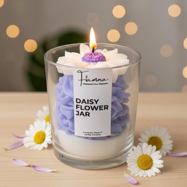 Aesthetic Daisy Flower Scented Jar Candle | CalmingBest Amazon Deals