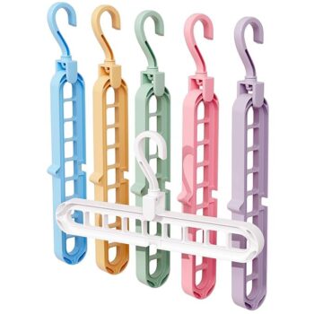 RYUKCREATIVES Magic 9 Holes Clothes Hanger, WardrobeBest Amazon Deals RYUKCREATIVES Magic 9 Holes Clothes Hanger, WardrobeBest Amazon Deals