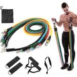 DFIT Resistance Band Set for Home Workout  11PCS ExerciseBest Amazon Deals