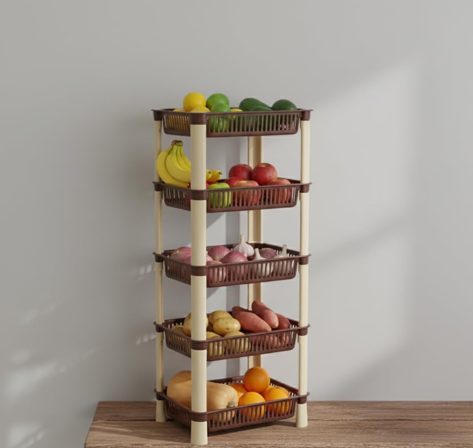 U-Max Multi Tire Kitchen Storage Rack, Plastic UtilityBest Amazon Deals