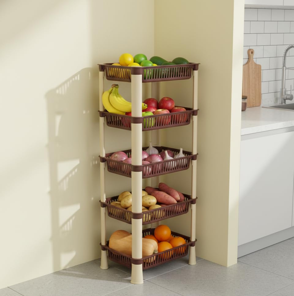 U-Max Multi Tire Kitchen Storage Rack, Plastic UtilityBest Amazon Deals