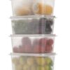 Qshare Plastic Storage Containers Set With Lid - Transparent Fridge Storage Boxes For Refrigerator Organizer & Freezer Safe Containers - Kitchen Storage Box Set For Vegetables & Fruits (1800 ml, 4Pcs) Qshare Plastic Storage Containers Set With Lid - Transparent Fridge Storage Boxes For Refrigerator Organizer & Freezer Safe Containers - Kitchen Storage Box Set For Vegetables & Fruits (1800 ml, 4Pcs)
