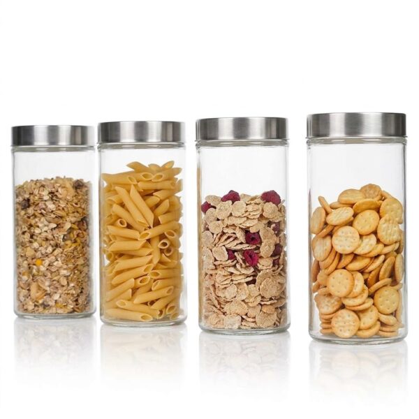 ISKO | Borosilicate Glass Jar | with Steel Cap | 1000ML |Best Amazon Deals
