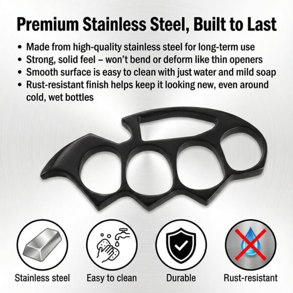 Stainless Steel Bottle Cap Opener – Compact & LightweightBest Amazon Deals