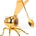 1Pack, Bee Shaped Glass Honey Jar with Airtight Lid andBest Amazon Deals
