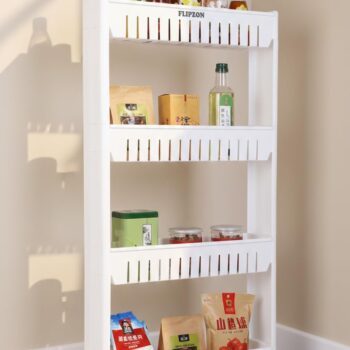 FLIPZON Slim Rolling Storage Rack 4-Tiered Shelf PlasticBest Amazon Deals FLIPZON Slim Rolling Storage Rack 4-Tiered Shelf PlasticBest Amazon Deals