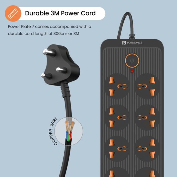 Portronics Power Plate 7 with 6 USB Port + 8 PowerBest Amazon Deals