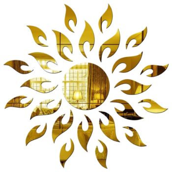 Wall1ders Golden Mirror Stickers - Acrylic Wall Decor,Best Amazon Deals