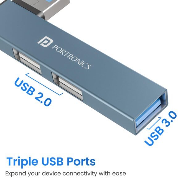 Portronics Mport Mino A USB 3.0 Hub Dock (3-in-1) withBest Amazon Deals