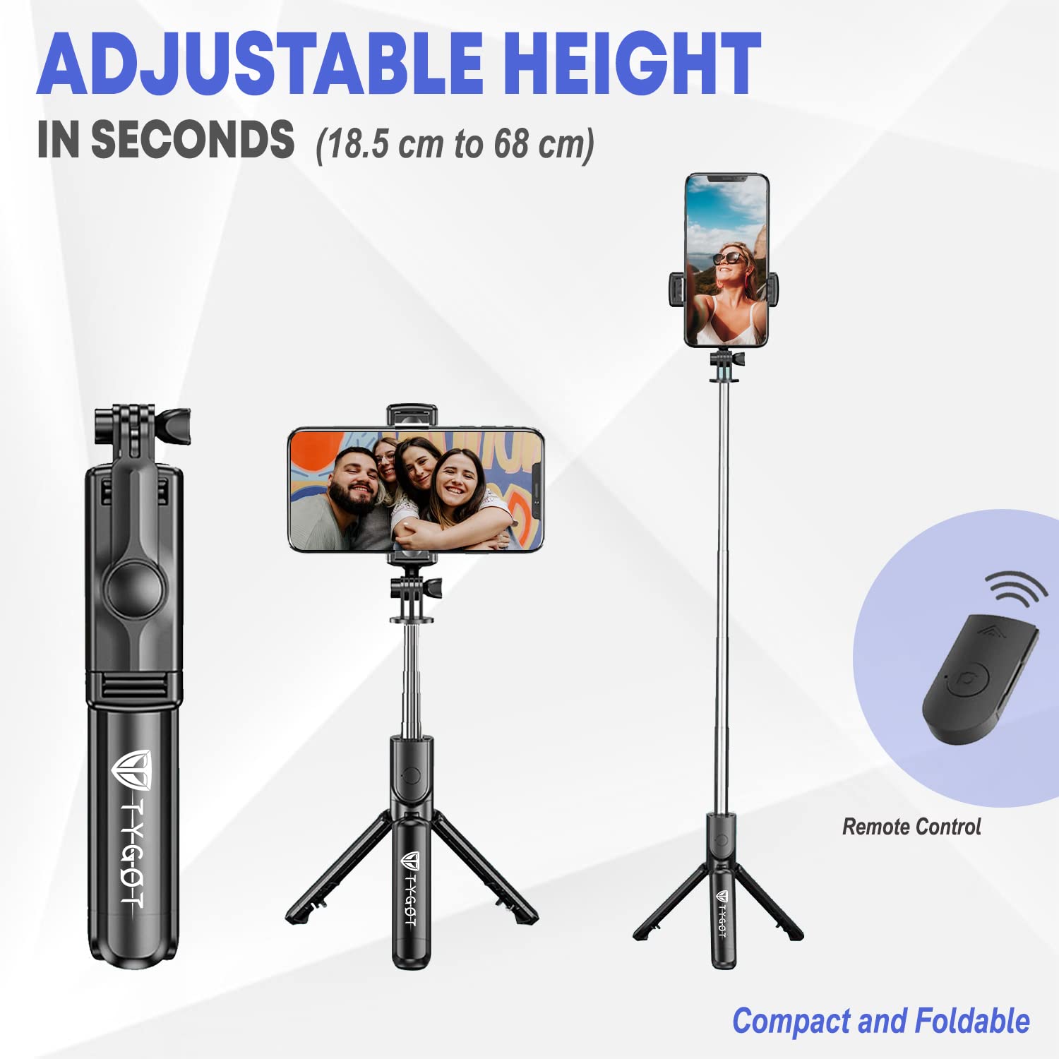 Tygot Bluetooth Extendable Selfie Stick with WirelessBest Amazon Deals