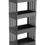 Plastic Multipurpose 4-Tier Rolling Storage Cart withBest Amazon Deals