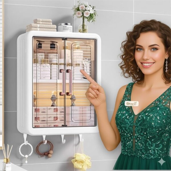 Wall Mounted Plastic Storage Cabinet /Shelf for Bathroom/Best Amazon Deals