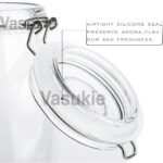 Vasukie Glass Jars with Airtight Lids Wide Mouth StorageBest Amazon Deals