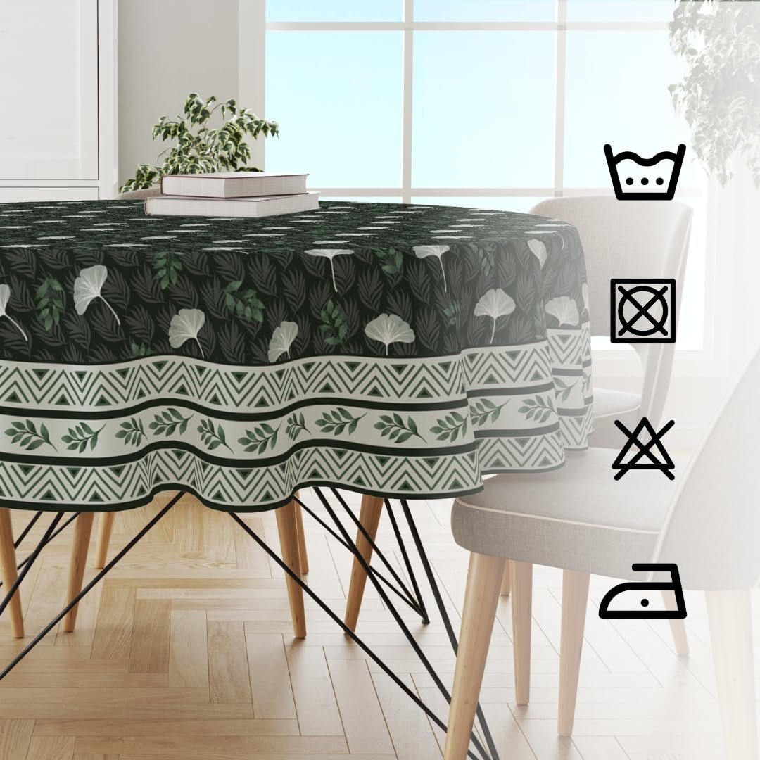 Astitva Premium 100% Cotton Round Table Cloth | 60-InchBest Amazon Deals