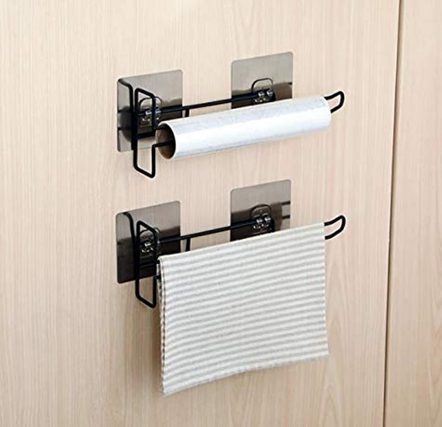 Self Adhesive Wall Mounted 3 in 1 Paper Towel Holders,Best Amazon Deals