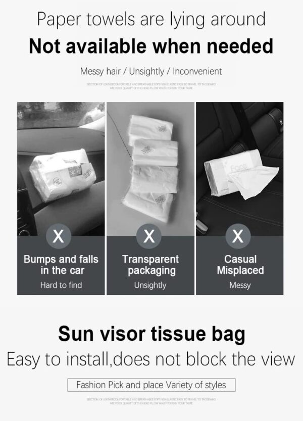 Detachi Car Tissue Holder, Sun Visor Napkin Holder, CarBest Amazon Deals