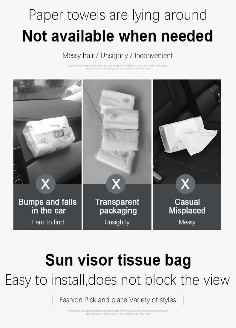 Detachi Car Tissue Holder, Sun Visor Napkin Holder, CarBest Amazon Deals