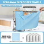 HASTHIP Microfiber Cleaning Cloth Roll 25x25CM Tear-AwayBest Amazon Deals