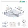 JIALTO Aluminum Bathroom Shelf for Wall Gold Wall MountedBest Amazon Deals