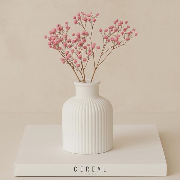 Mini Concrete Stripe Vase (9 cm) | Tiny Decorative FlowerBest Amazon Deals