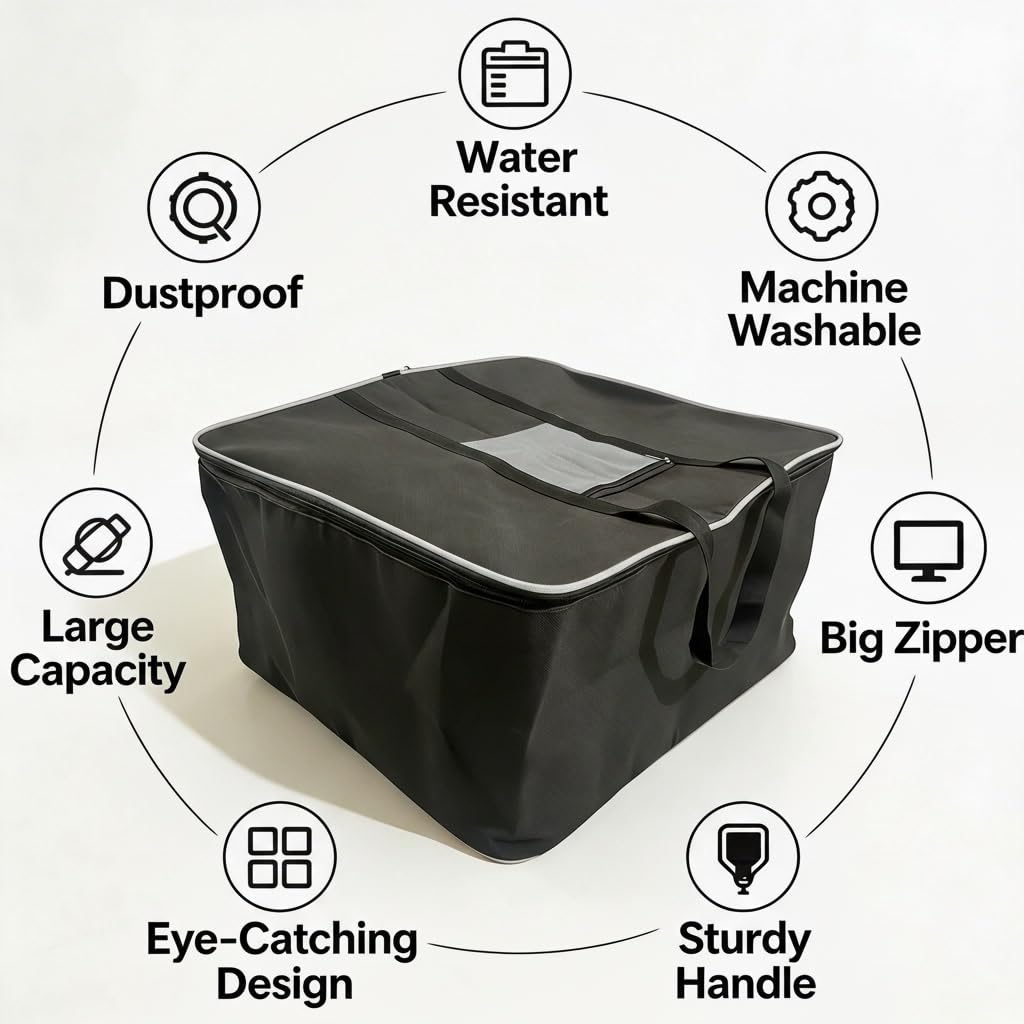 69.5L Under Bed Storage Bag, (54 x 46 x 28 cm), 140 GSMBest Amazon Deals