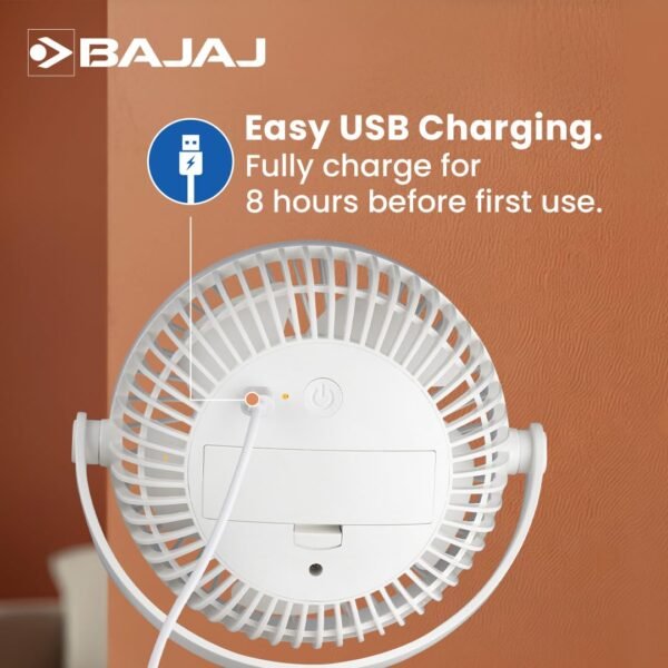 Bajaj Pygmy Mini Fan 110MM | USB Charging | Multi-ClipBest Amazon Deals