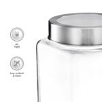 Amazon Brand – Solimo – Set of 6 Glass Jars – 650 ml -Best Amazon Deals