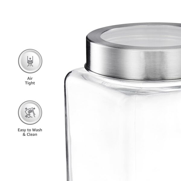 Amazon Brand – Solimo – Set of 6 Glass Jars – 650 ml -Best Amazon Deals