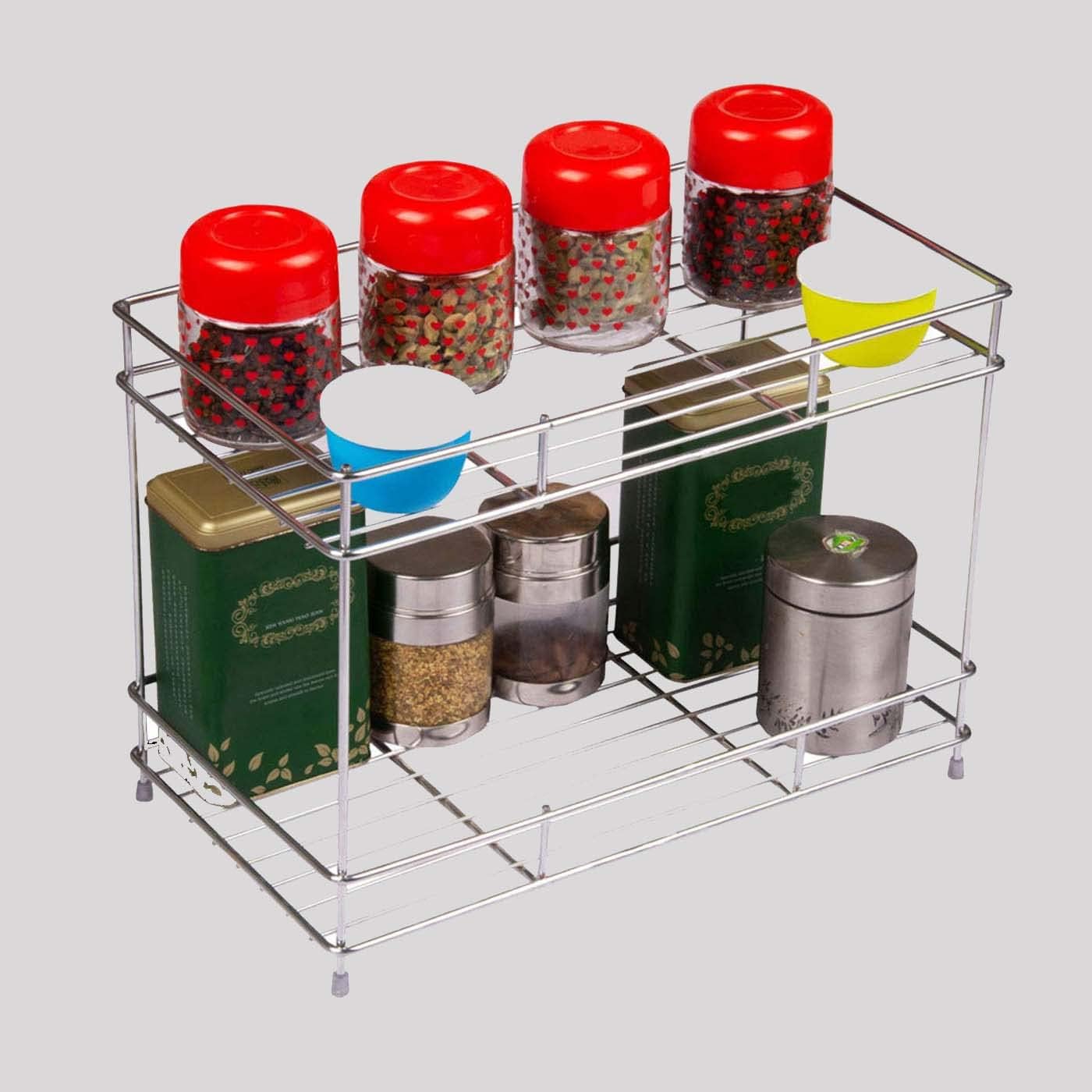 12FOR COLLECTION 2-Tier Stainless Steel Kitchen CounterBest Amazon Deals
