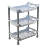 Plastic 3 Layer Multi-Purpose Kitchen Storage BasketBest Amazon Deals