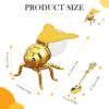1Pack, Bee Shaped Glass Honey Jar with Airtight Lid andBest Amazon Deals
