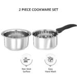 Amazon Brand – Solimo – 2 Pcs Stainless Steel CookwareBest Amazon Deals