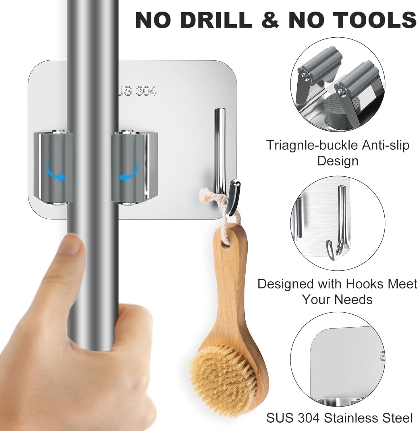 Chillyfit Broom Holder Wall Mounted 1 Pack, mop HolderBest Amazon Deals
