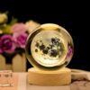 Desidiya Moon Crystal Ball Night Light,2.4 Inch GlassBest Amazon Deals