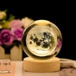Desidiya Moon Crystal Ball Night Light,2.4 Inch GlassBest Amazon Deals