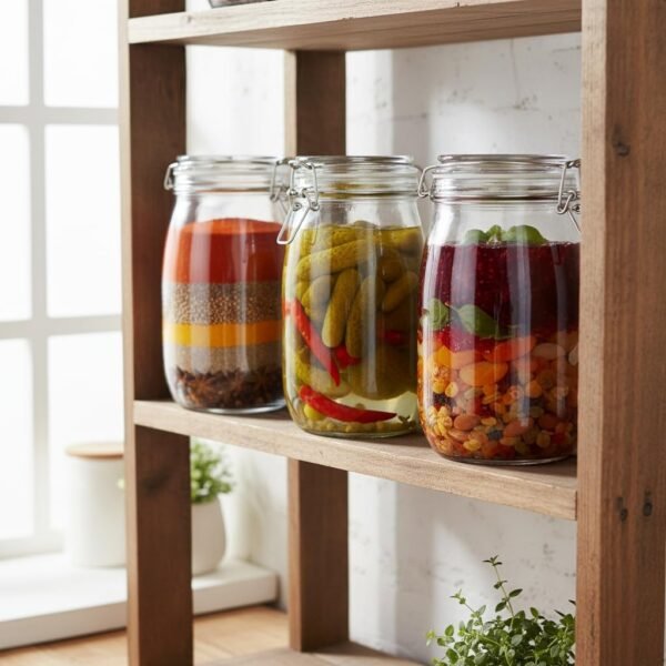 Glass Swing Cap Airtight Glass Storage Jar with Clamp LidBest Amazon Deals