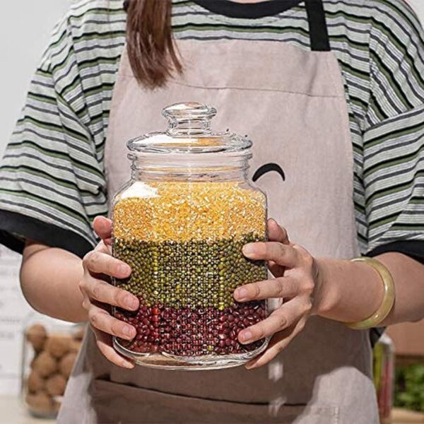 2300 ML Glass Storage Jar Large Airtight KitchenBest Amazon Deals