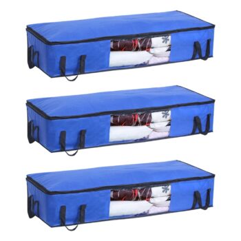 PrettyKrafts Set of 3 Non Woven Underbed Storage Bag withBest Amazon Deals