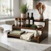 3 Tier Wooden Kitchen Organizer Rack for Countertop |Best Amazon Deals