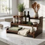 3 Tier Wooden Kitchen Organizer Rack for Countertop |Best Amazon Deals