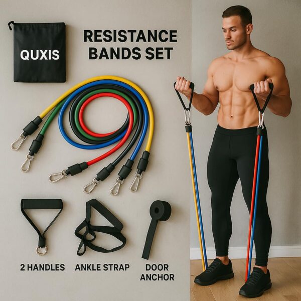 QUXIS Resistance Tube for Men and Women [Upto 45Kg] |Best Amazon Deals