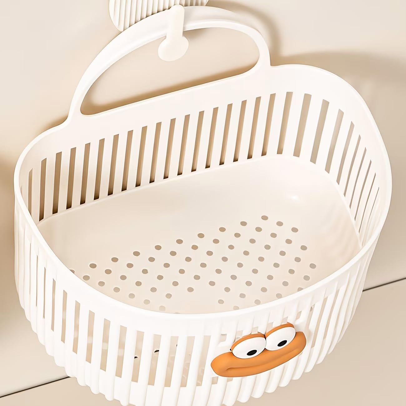 Cute Wall Mounted Storage Basket with Handle | Punch-FreeBest Amazon Deals