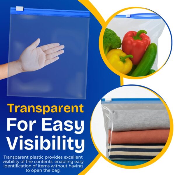 GREENTWISH Zip ‘N’ Seal Reusable Transparent Storage BagBest Amazon Deals
