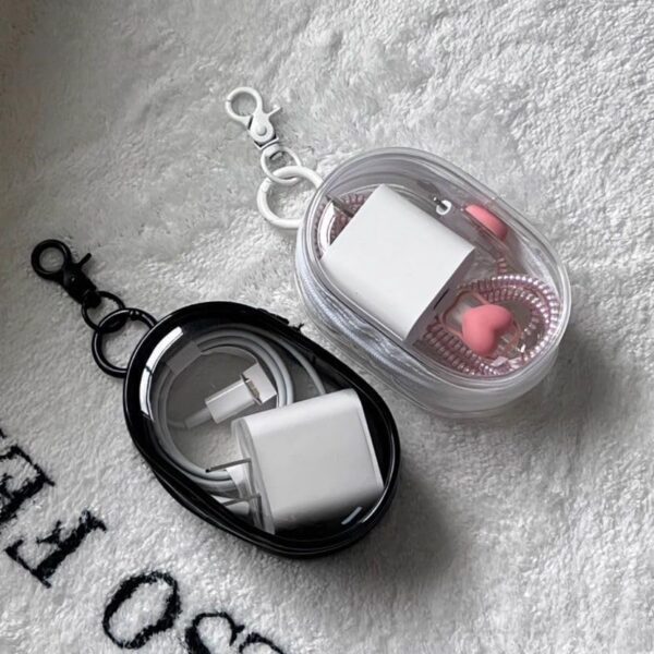 Travel Cable Organizer Compact Clear Storage Bag forBest Amazon Deals