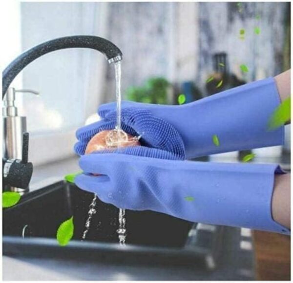 Silicone Dish Washing Gloves for Kitchen & BathroomBest Amazon Deals