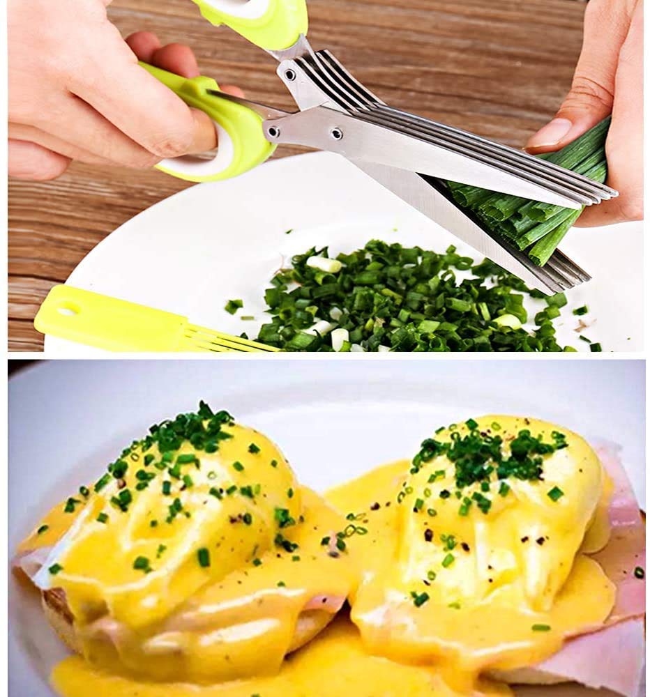 Stainless Steel Multi-Function 5 Blade Herbs VegetableBest Amazon Deals