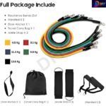 DFIT Resistance Band Set for Home Workout  11PCS ExerciseBest Amazon Deals