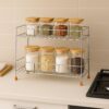 2-Tier Stainless Steel Kitchen Storage Spice Rack andBest Amazon Deals