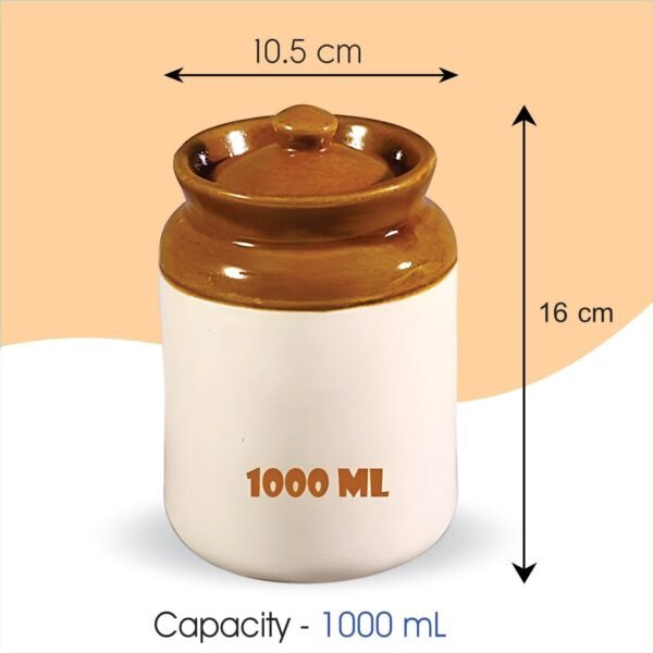 Handmade Ceramic Pickle Jar with Lid | Achar Container |Best Amazon Deals